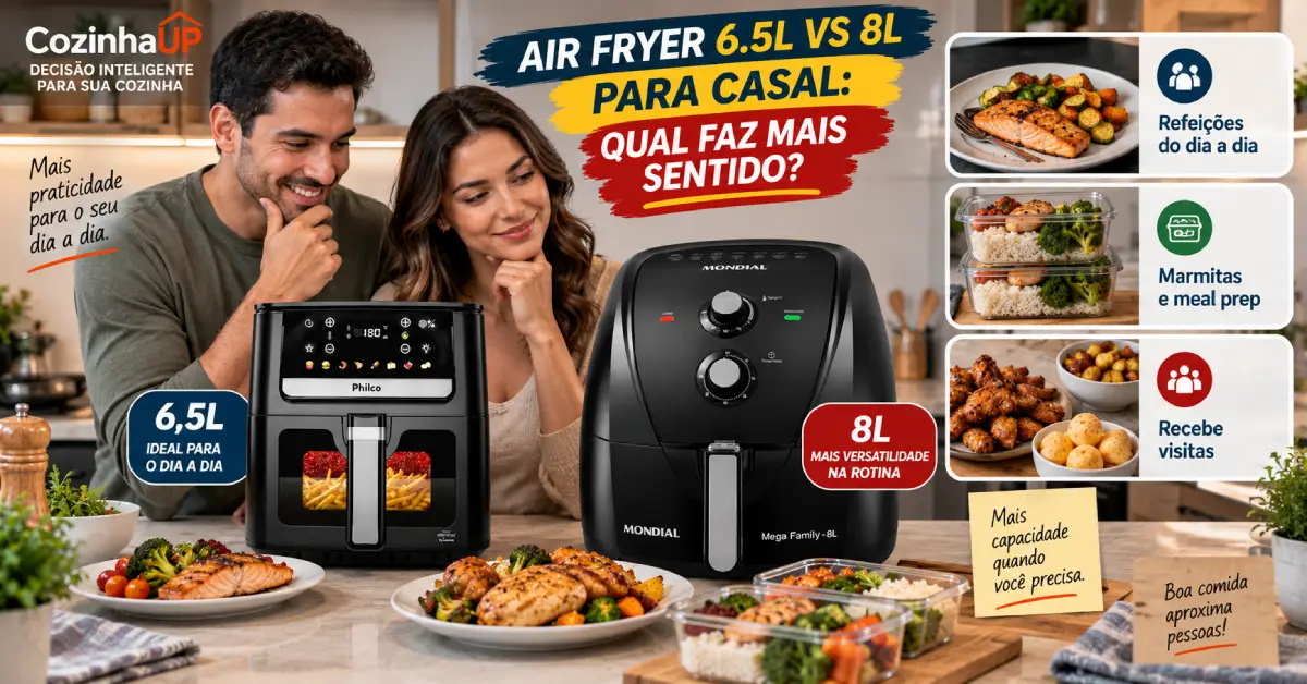 Air Fryer 6.5L vs 8L