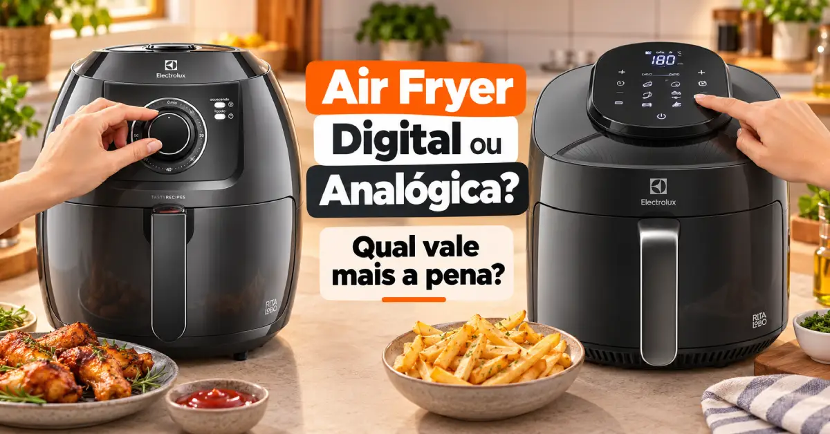 Air Fryer Digital ou Analógica