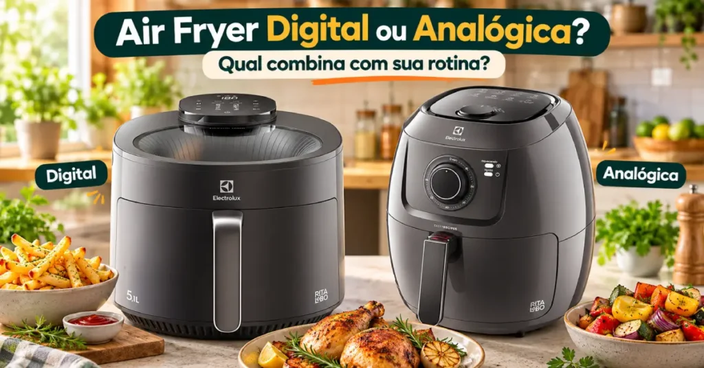 Air Fryer Digital ou Analógica