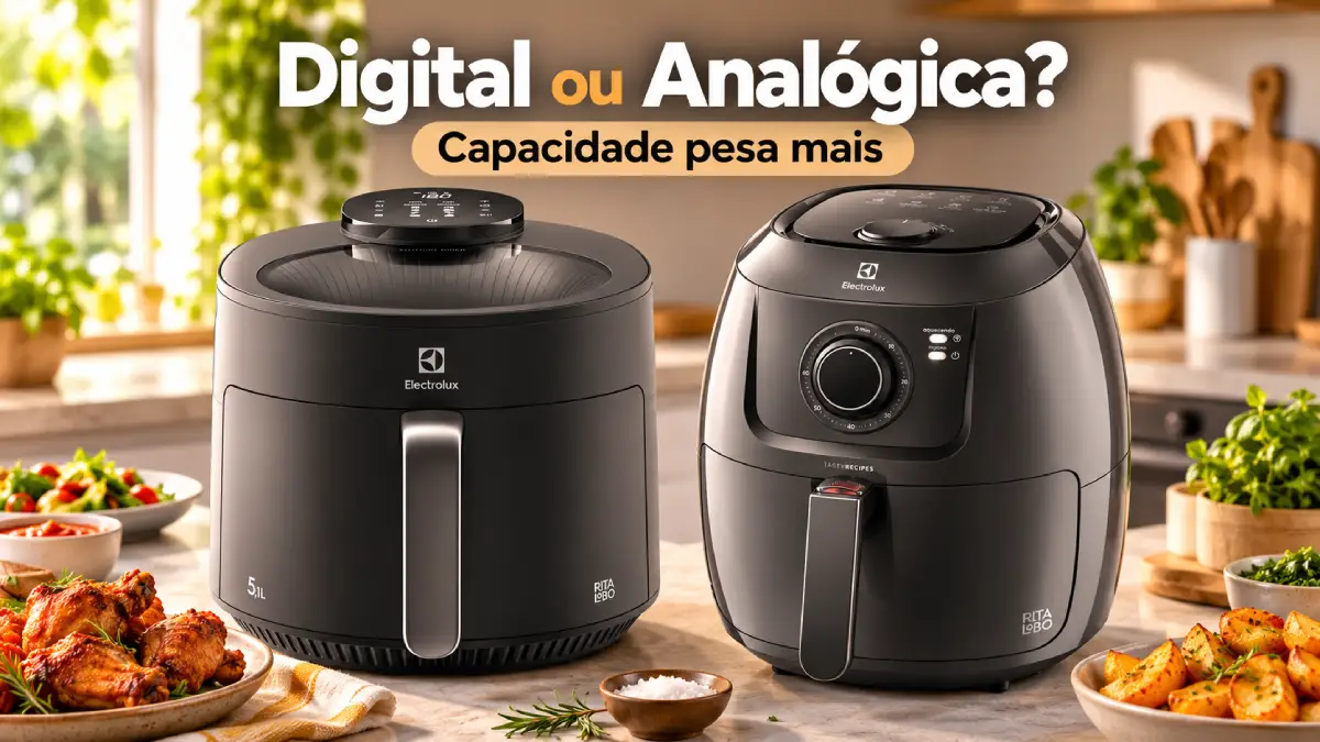 Air Fryer Digital ou Analógica