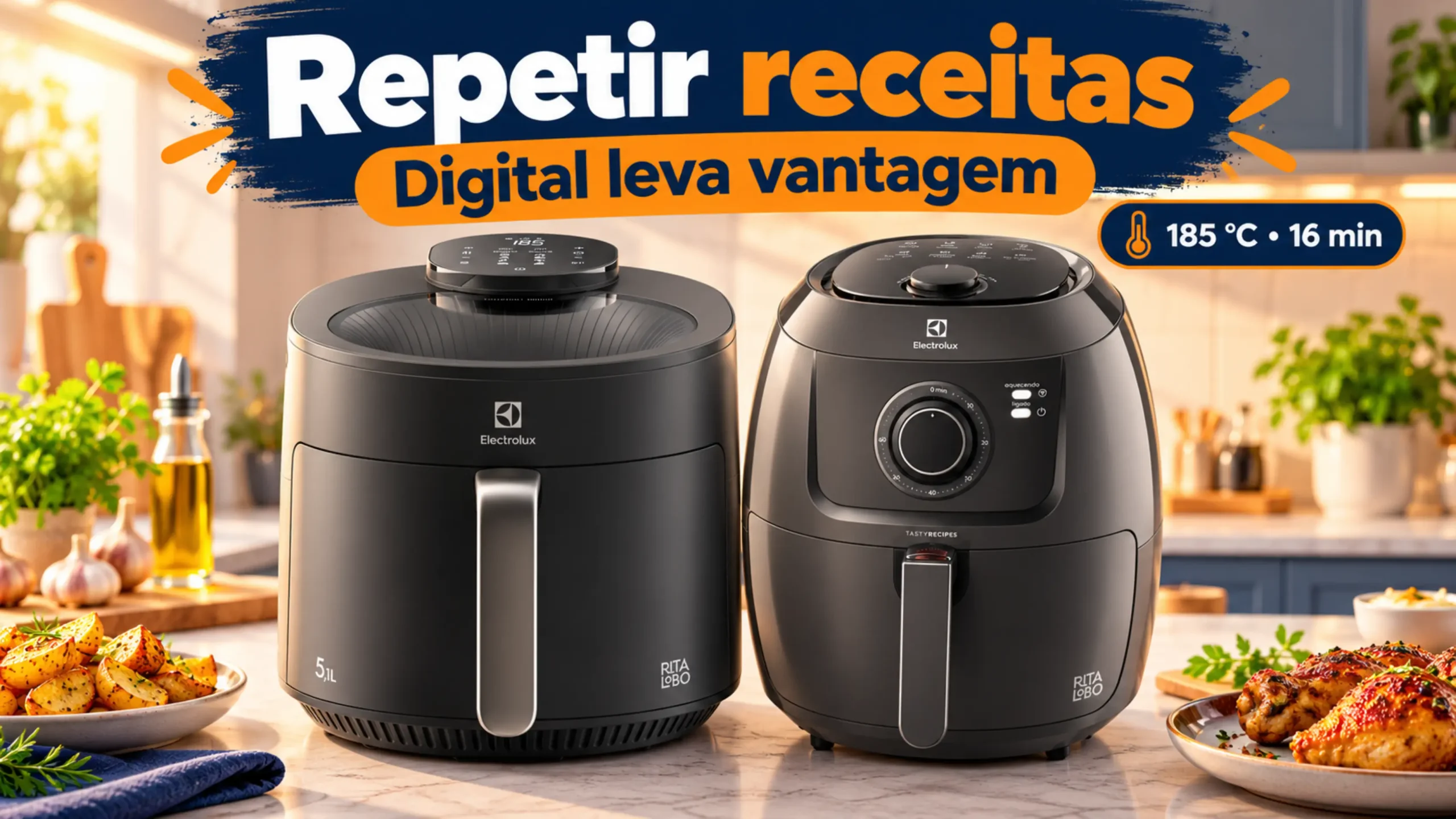 Air Fryer Digital ou Analógica