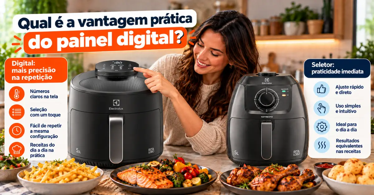 Air Fryer Digital ou Analógica