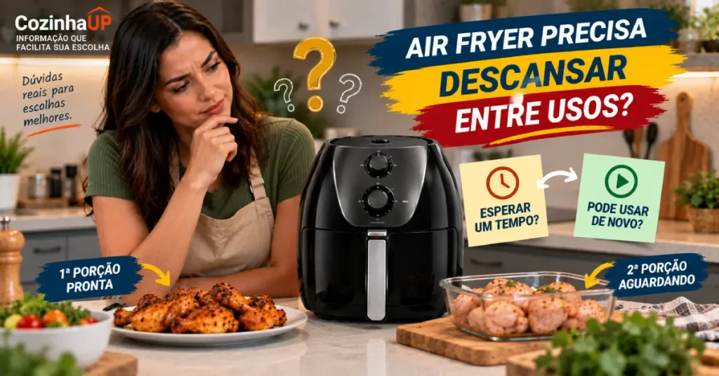 Air Fryer Precisa Descansar Entre Usos