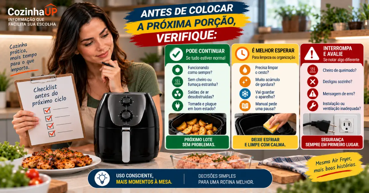 Air Fryer Precisa Descansar Entre Usos