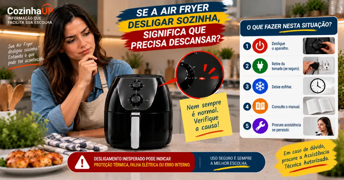 Air Fryer Precisa Descansar Entre Usos