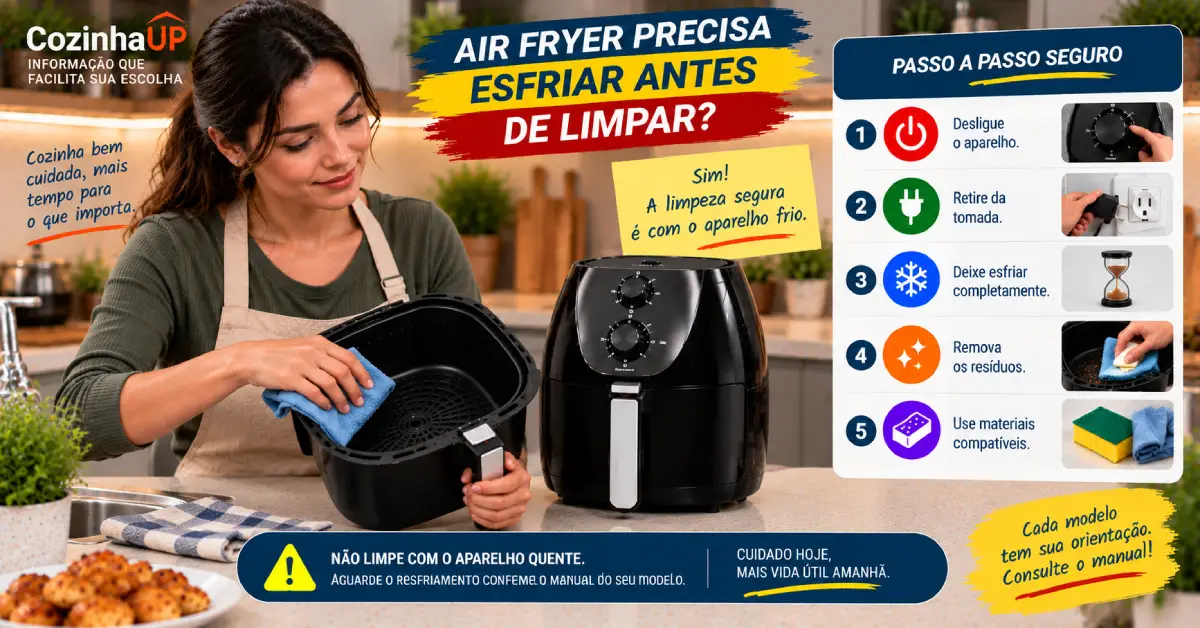 Air Fryer Precisa Descansar Entre Usos