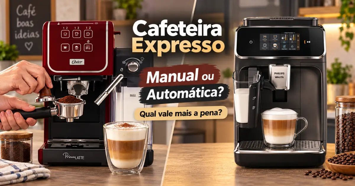 cafeteira expresso manual ou automática