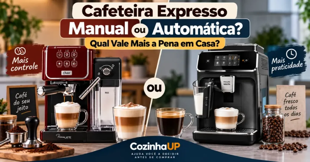 cafeteira expresso manual ou automática