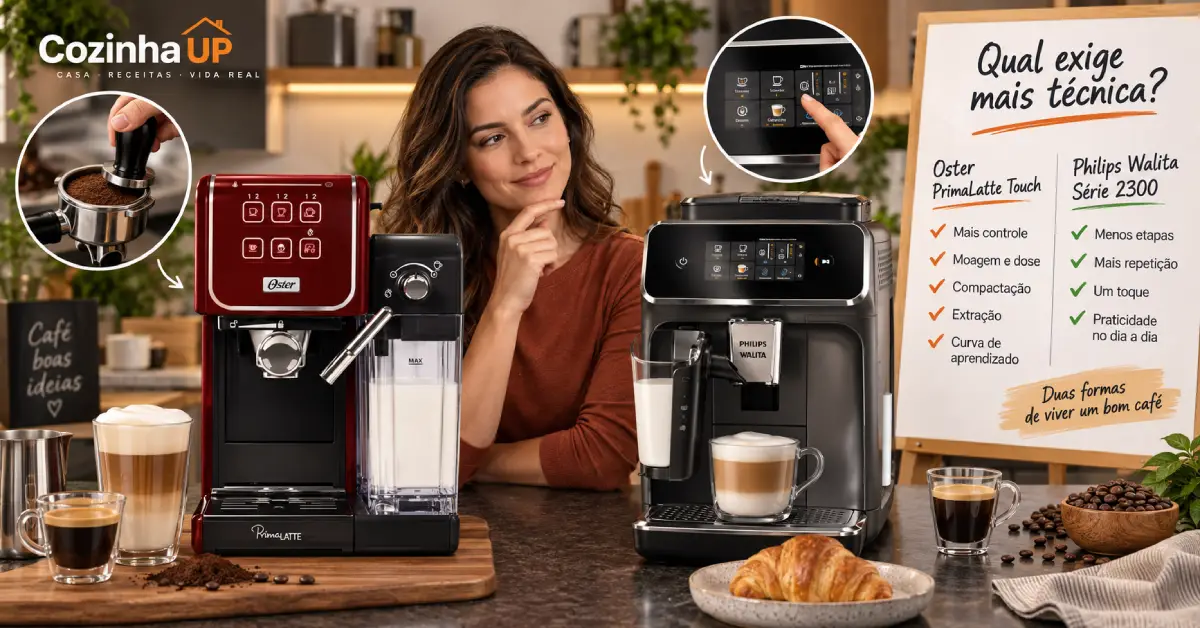 Cafeteira expresso manual ou automática