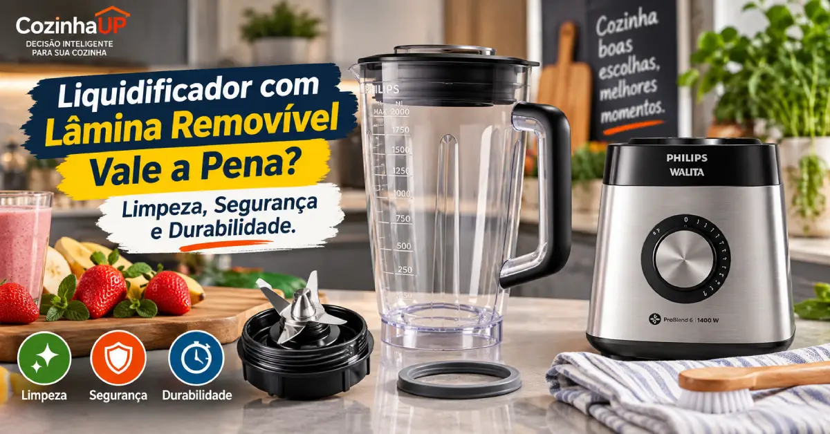 liquidificador com lâmina removível