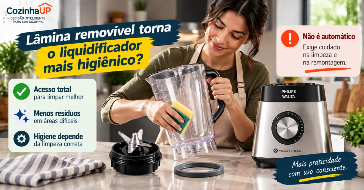 liquidificador com lâmina removível