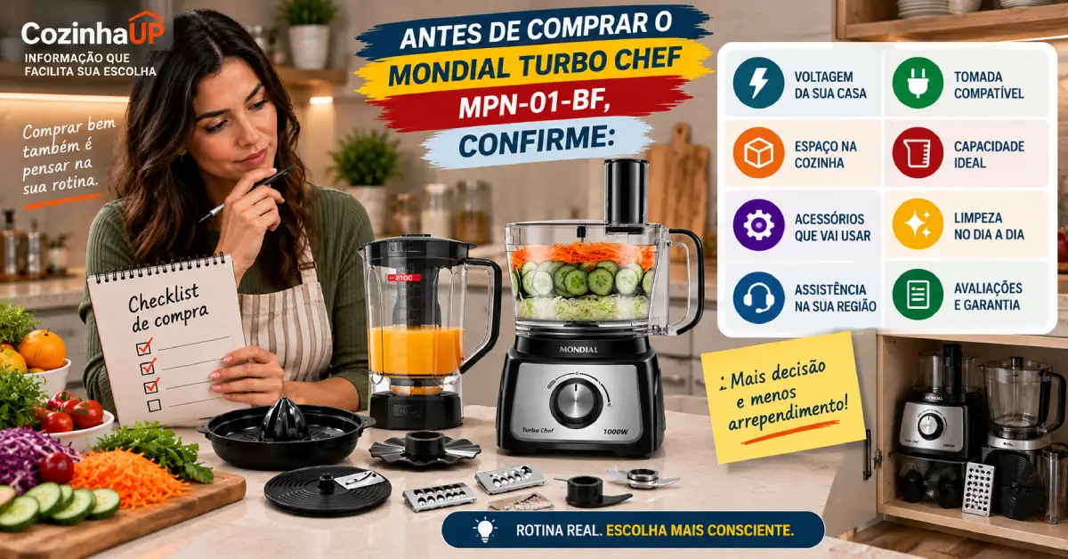 Multiprocessador Mondial Turbo Chef MPN-01-BF