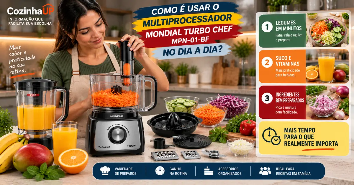 Multiprocessador Mondial Turbo Chef MPN-01-BF