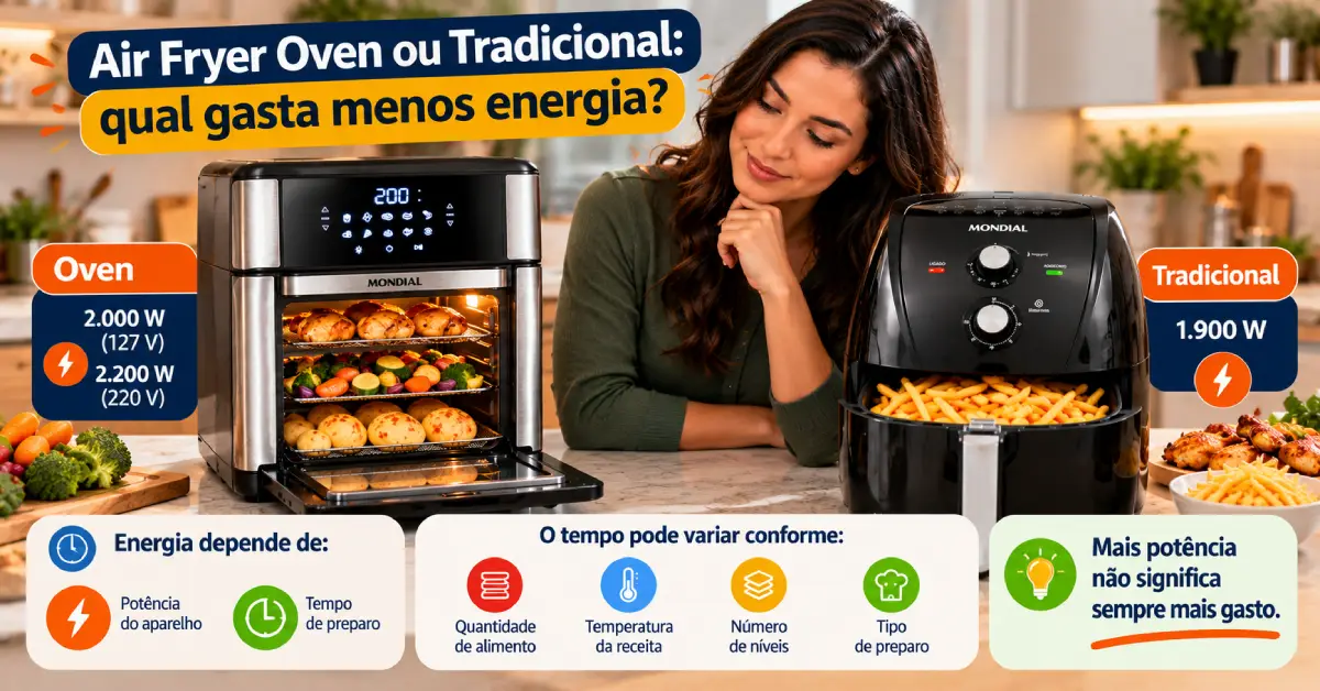Air Fryer Oven ou Tradicional