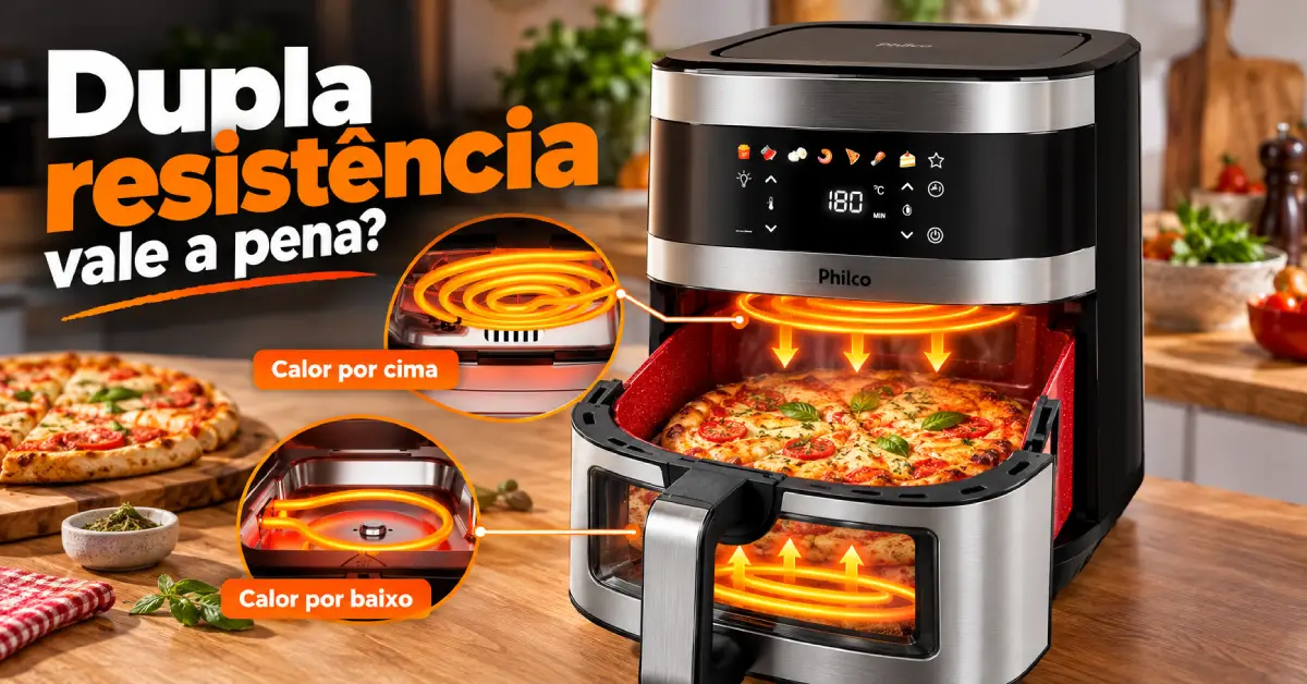 Air Fryer com Dupla Resistência