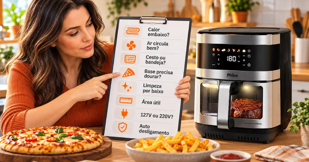 Air Fryer com Dupla Resistência