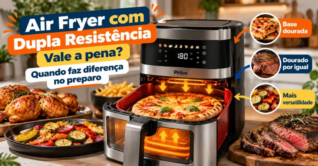 Air Fryer com Dupla Resistência