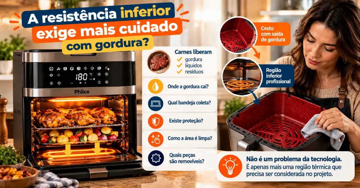 Air Fryer com Dupla Resistência