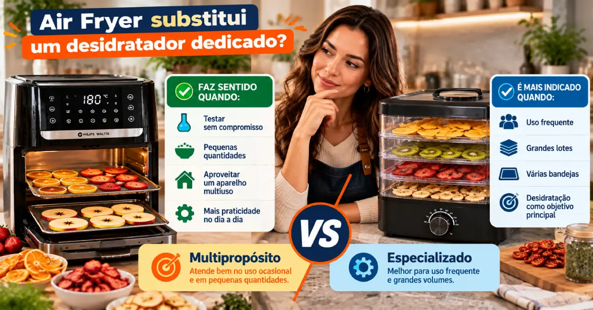 Air Fryer com Função Desidratar