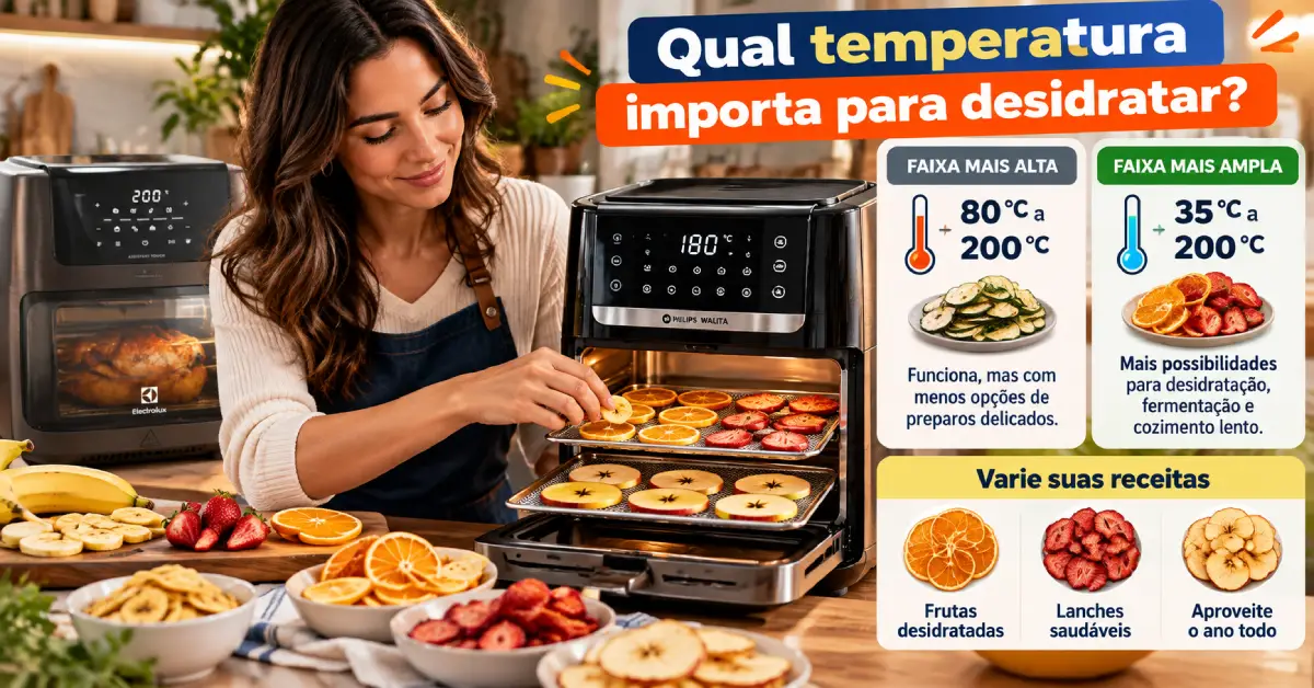 Air Fryer com Função Desidratar