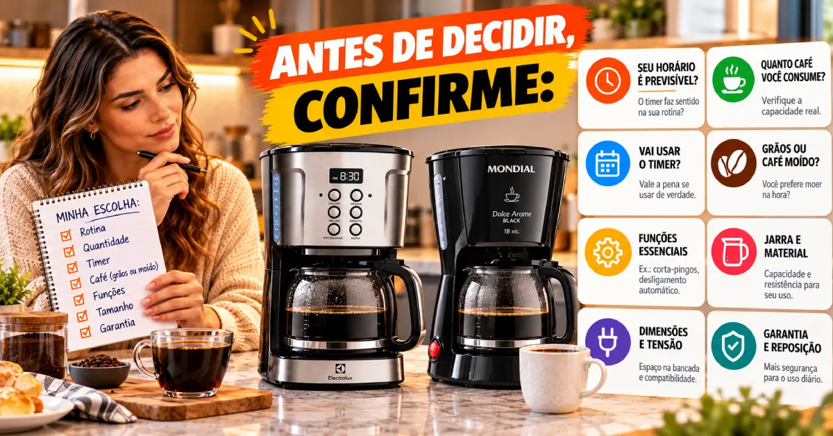 Cafeteira Programável ou Simples