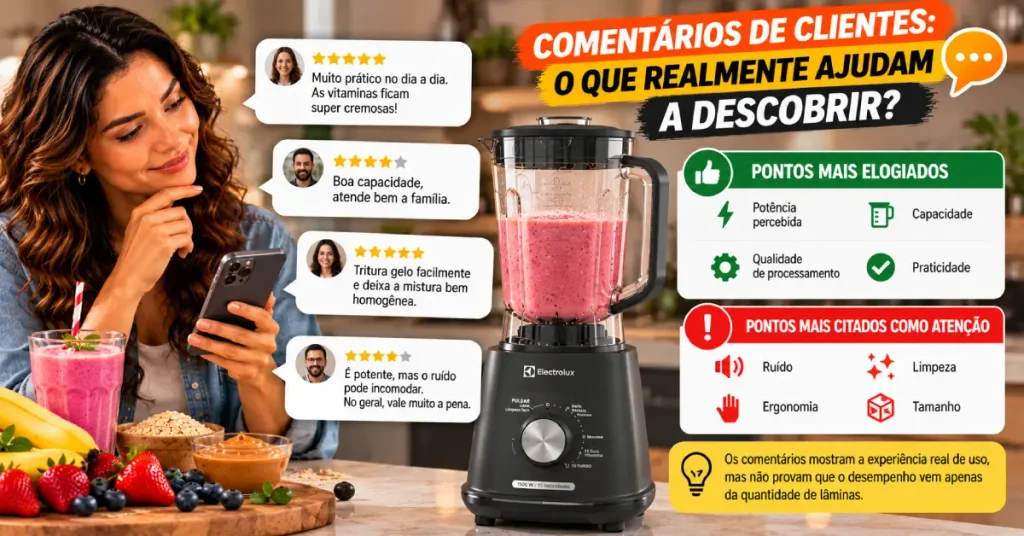 Liquidificador com 4 ou 6 Lâminas