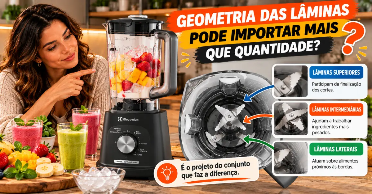 Liquidificador com 4 ou 6 Lâminas