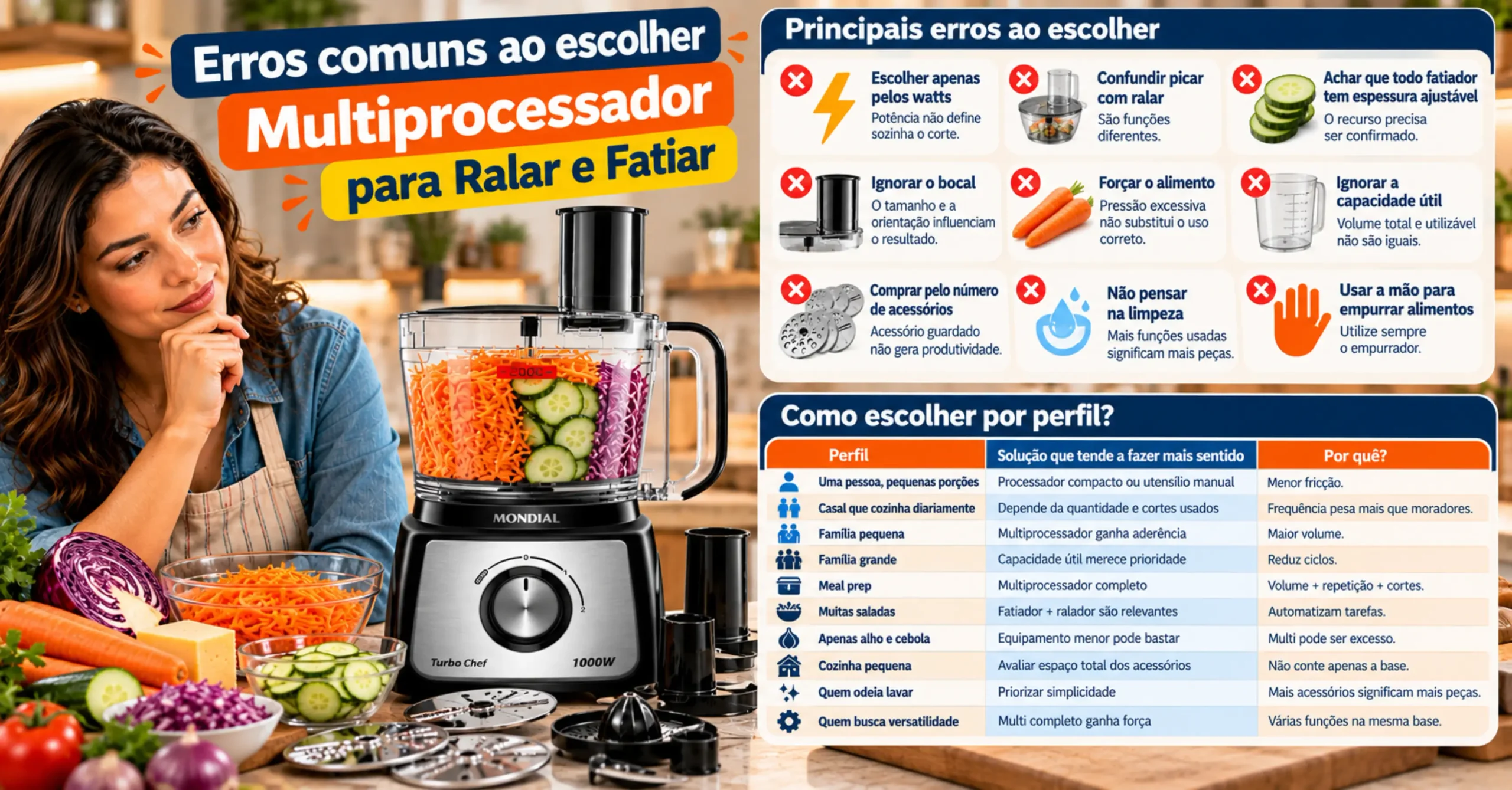 Multiprocessador para Ralar e Fatiar